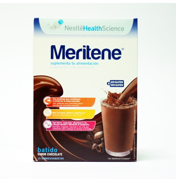 MERITENE  CHOCOLATE 15 SOBRES