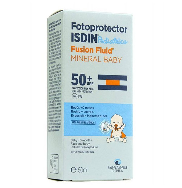 FOTOPROTECTOR ISDIN SPF-50+ FUSION FLUID MINERAL BABY 50 ML